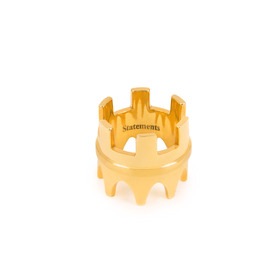 позолоченное кольцо crown из серебра