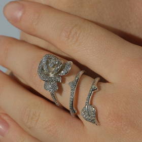 кольцо-роза secret garden