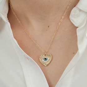 колье-цепь "evil eye"