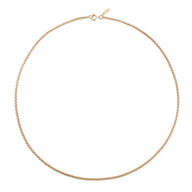 позолоченная цепь колос из серебра