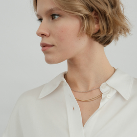 позолоченная цепь колос из серебра