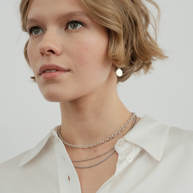 цепь фигаро из серебра