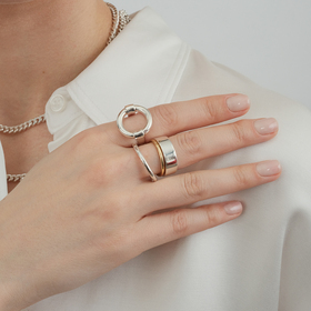 кольцо нимб из сереба