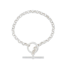 браслет шопард из серебра с замком-тогл