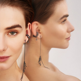 черный кафф mystery mist с черными кристаллами