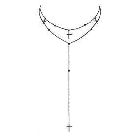 колье с крестами personal jesus