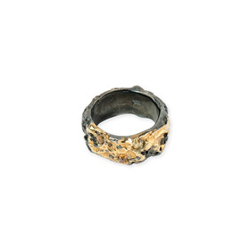 кольцо my way серебряное с позолотой и бриллиантами