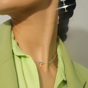 колье sparkling из серебра