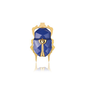 брошь bug № 2 nauticum, латунь, позолота, фарфор bone china, роспись золотом