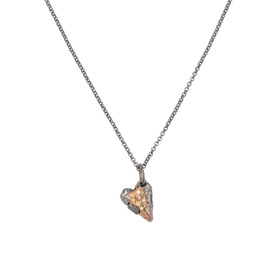 кулон forgiveness из серебра с позолотой и кристаллом кварца