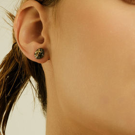 серьги my way из серебра с позолотой и бриллиантами