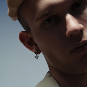 моносерьга серебряная 925-й пробы