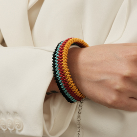 браслет «изобретая велосипед кросс» из кожи