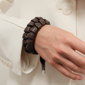 браслет «изобретая велосипед сура» из кожи