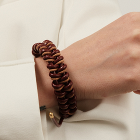 браслет «изобретая велосипед салют» из кожи