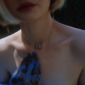 колье с 2 маленькими ласточками