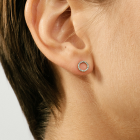 пусета little black dress из золота с голубым топазом