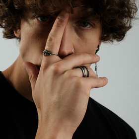 кольцо анх из серебра