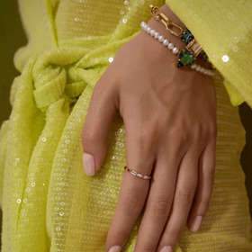 позолоченное кольцо с кристаллами you are lucky. gold