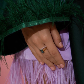 позолоченное кольцо you are phenomenal