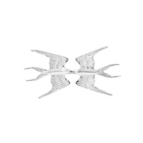 кольцо из серебра с большими ласточками