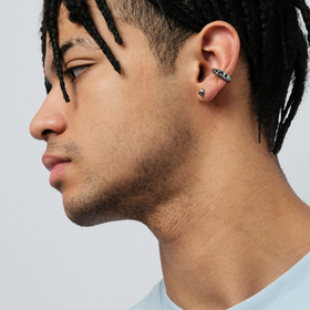 мини пусета «череп» из нержавеющей стали