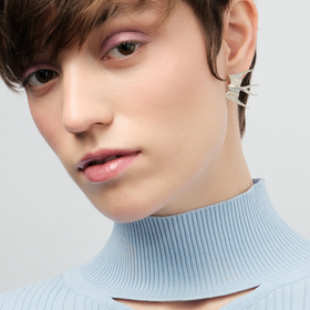 пусеты с большими ласточками