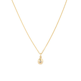 antique колье ii из желтого золота с бриллиатом