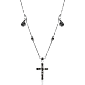 колье из белого золота с бриллиантами nightshade