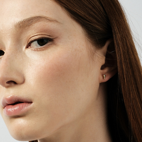 antique серьги iv из желтого золота с бриллиантами