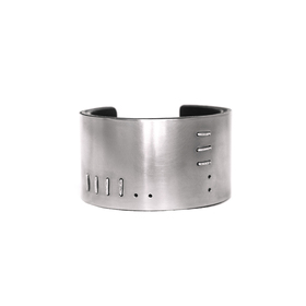 браслет из кожи и нержавеющей стали