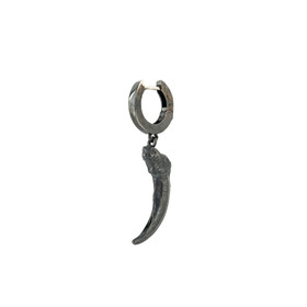 моносерьга fox claw черненая