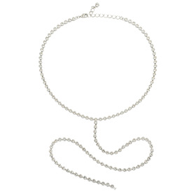 серебристый сотуар с небольшими кристаллами