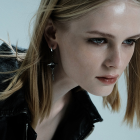 моносерьга totem bone черненая